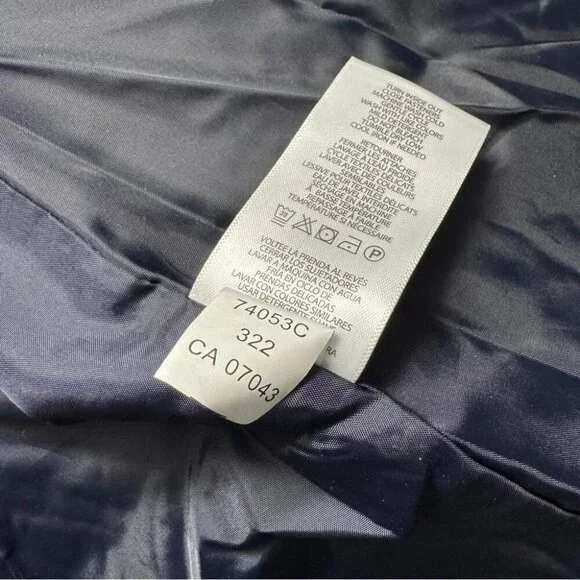 Lauren Ralph Lauren Berber Quilted Faux Shearling Trim Jacket navy blue size XXL - Picture 7 of 7